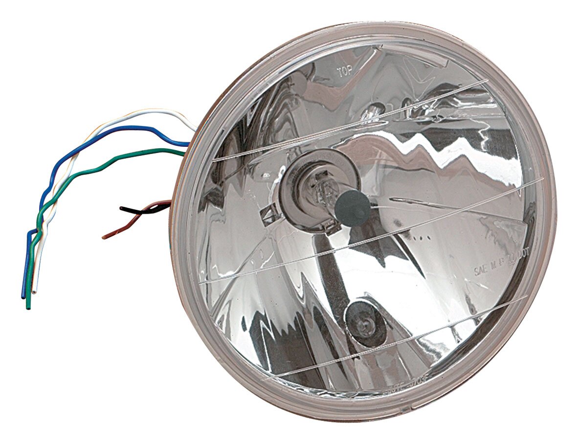 Milwaukee Twins 7" Headlight With Running Light For Harley Touring / Softail / Dyna / Trike 1983-2017