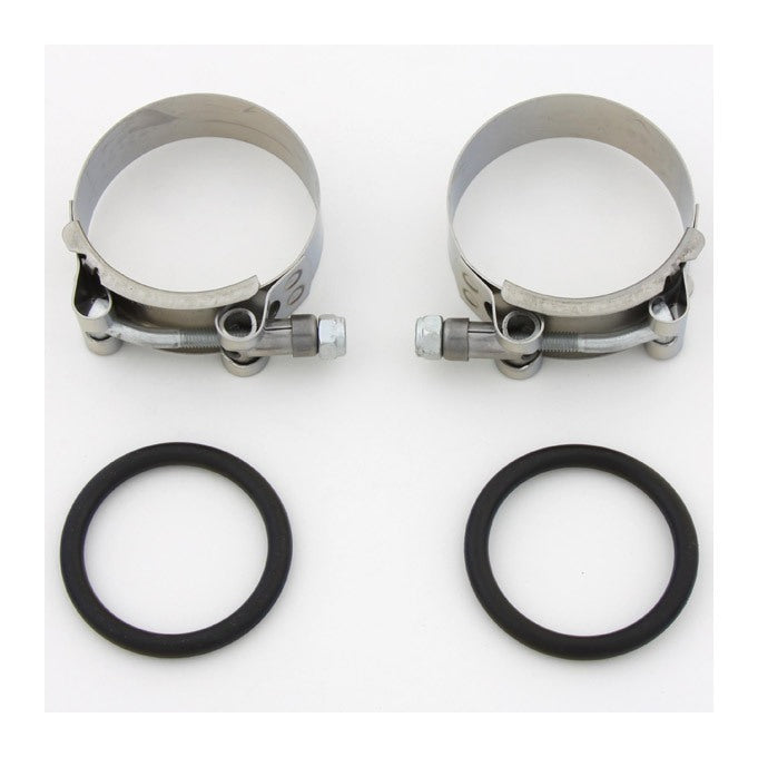 Milwaukee Twins Heavy-Duty Stainless Steel Intake Clamps For Harley FL FX XL 1955-1977