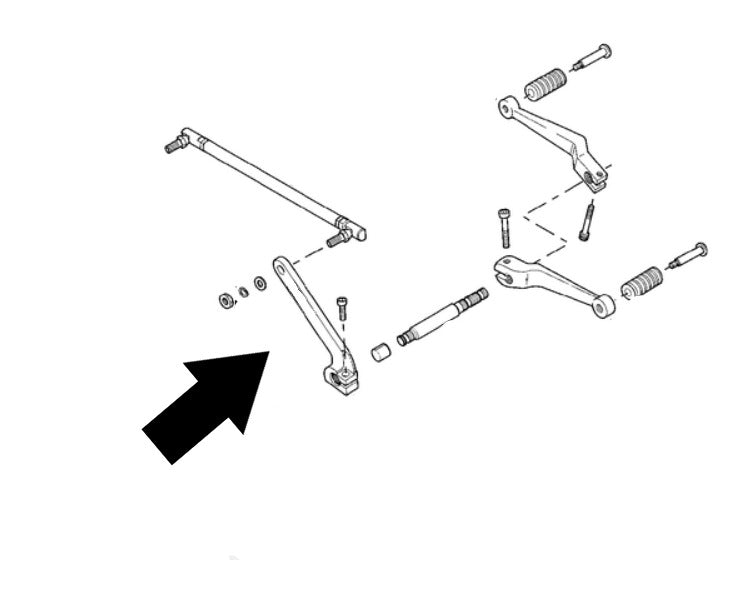 Milwaukee Twins Inner Shift Lever For Harley Touring 1982-2026