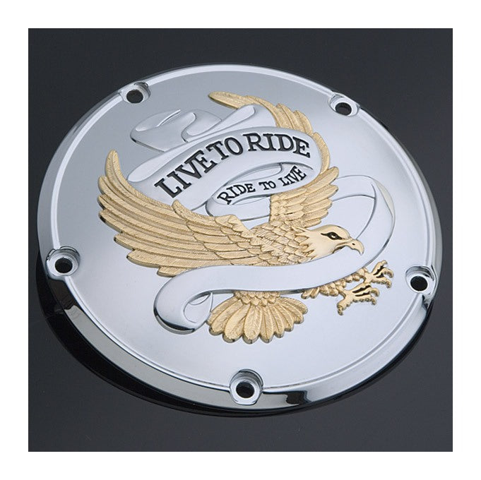 Milwaukee Twins Live To Ride Derby Cover For Harley Big Twin 1999-2018