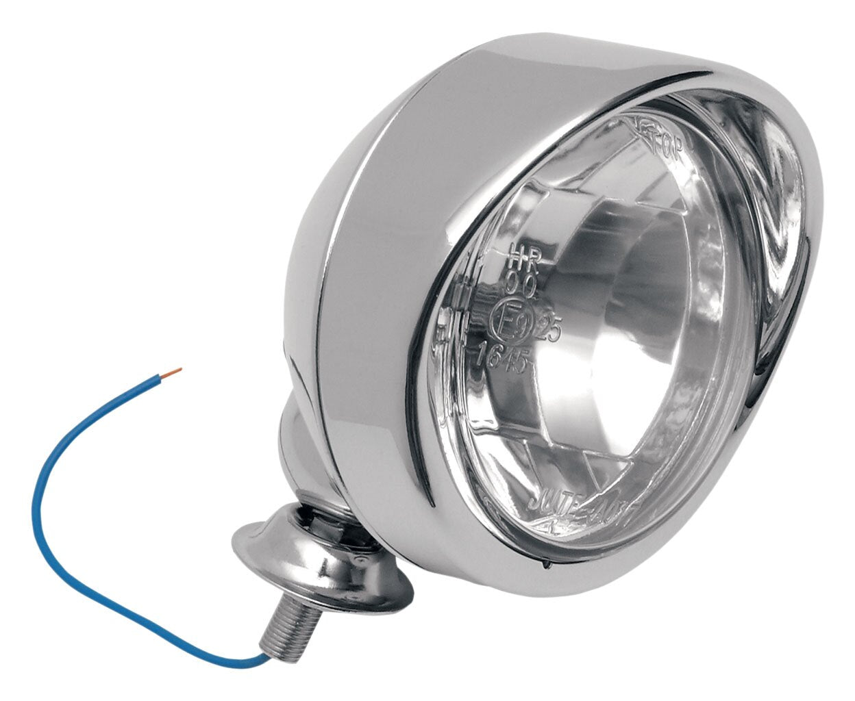 Milwaukee Twins Nite Visions Spotlight Assembly With Visored Trim Ring For Harley 1968-2016