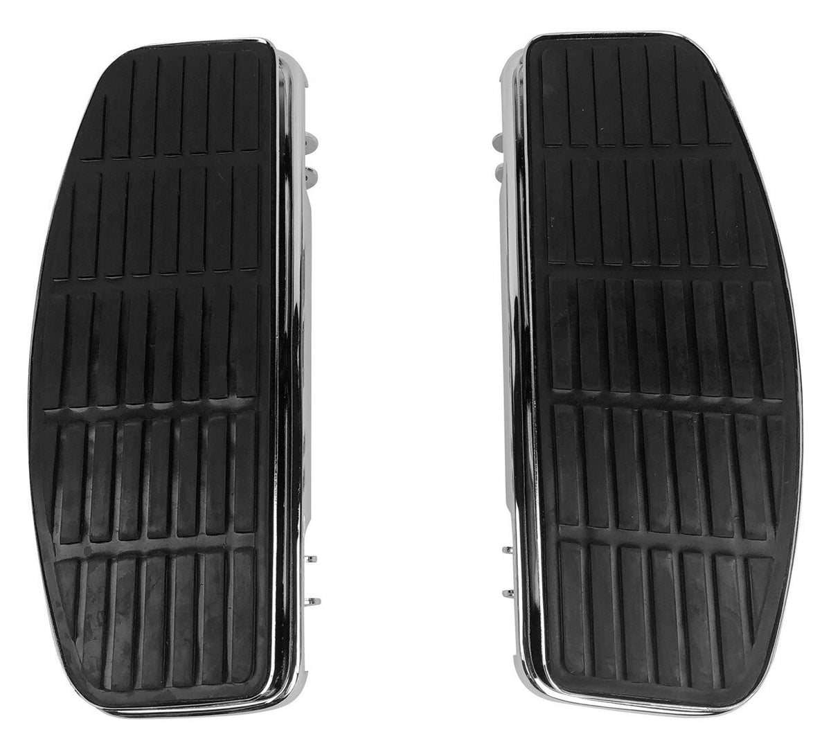 Milwaukee Twins Rectangular Shaker Floorboards For Harley 1980-2026