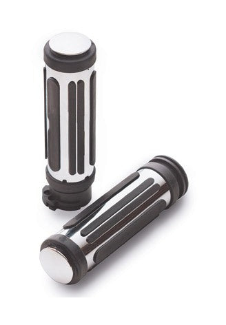 Milwaukee Twins Rubber Grip Set For Harley With Dual Cable Throttle