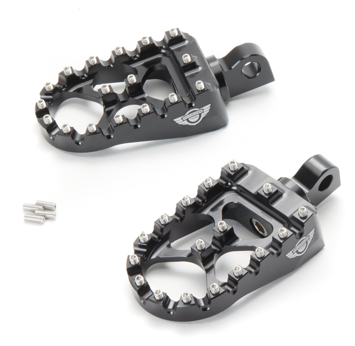Milwaukee Twins MX Style Pegs For Harley