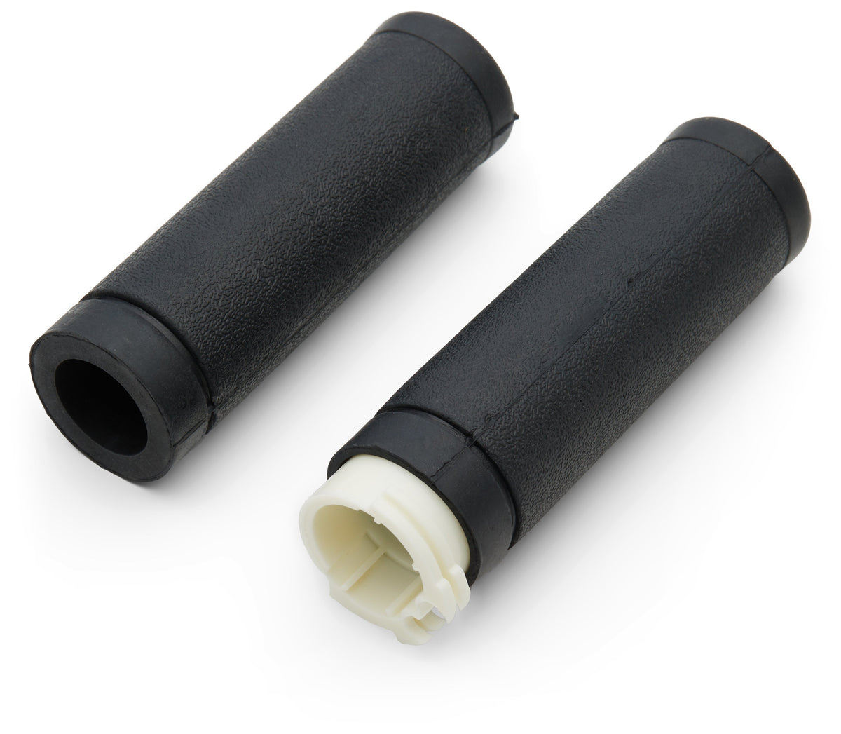 Milwaukee Twins OEM Style Rubber Grip Set For Harley With Dual Cable Throttle