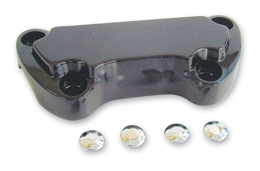 Milwaukee Twins Standard Scalloped 1" Handlebar Top Clamp For Harley