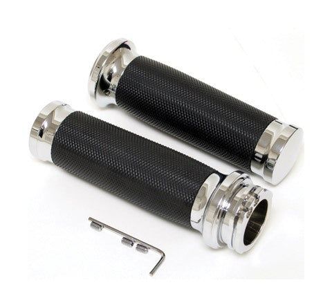 Milwaukee Twins T-II Grips For Harley With Dual Cable Throttle