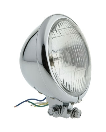  Milwaukee Twins Bottom-Mount 5 3/4" Halogen Headlight For Harley Softail / Dyna 1984-2017