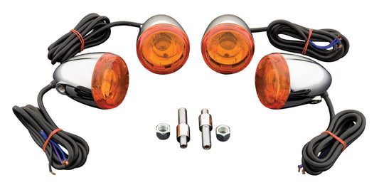  Milwaukee Twins Deuce Style Directional Light Kit For Harley FX 1985-2006