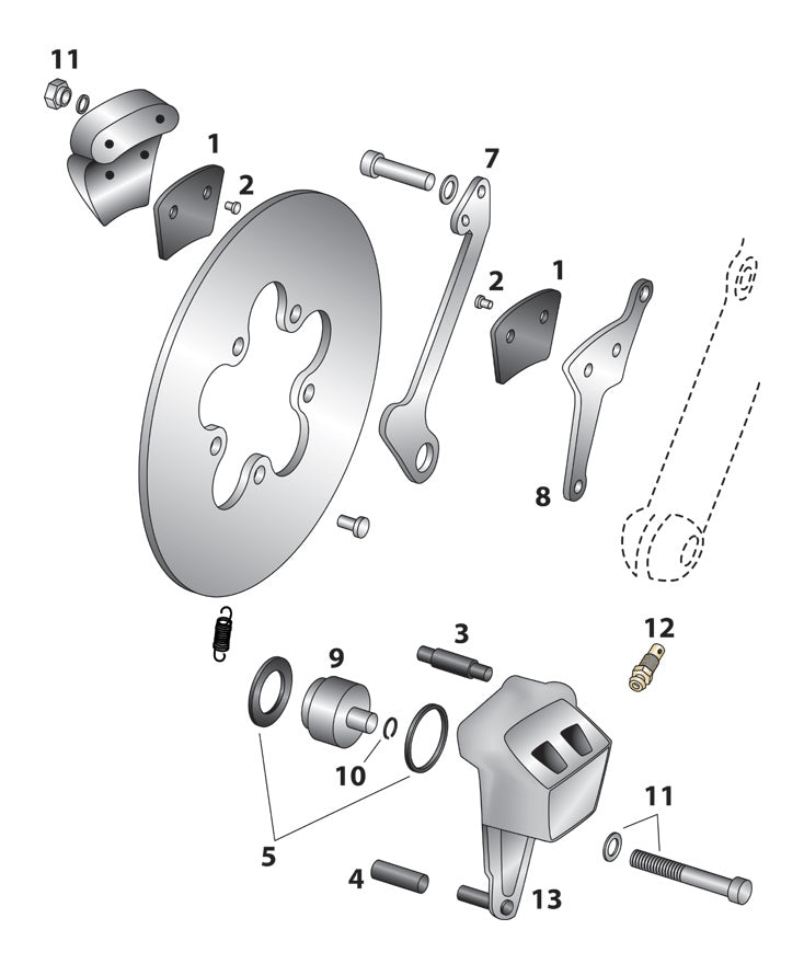  Milwaukee Twins Front Caliper Seal Kit For Harley FX / XL 1974-1977