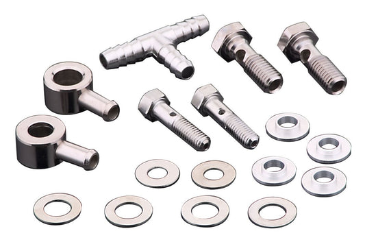  Milwaukee Twins 1/2" And 3/8" Head Breather Bolt Kit For Harley 1988-2025