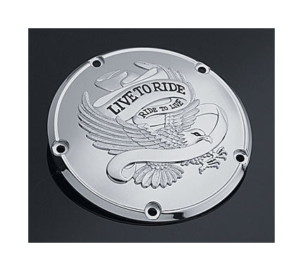  Milwaukee Twins Live To Ride Derby Cover For Harley Big Twin 1999-2018