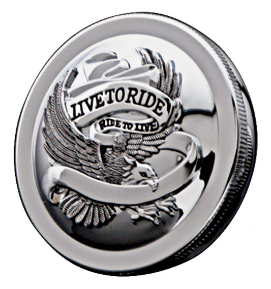  Milwaukee Twins Live To Ride Vented Gas Cap For Harley 1996-2026
