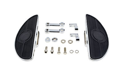  Milwaukee Twins Oval Mini-Floorboards With Mounts For Harley