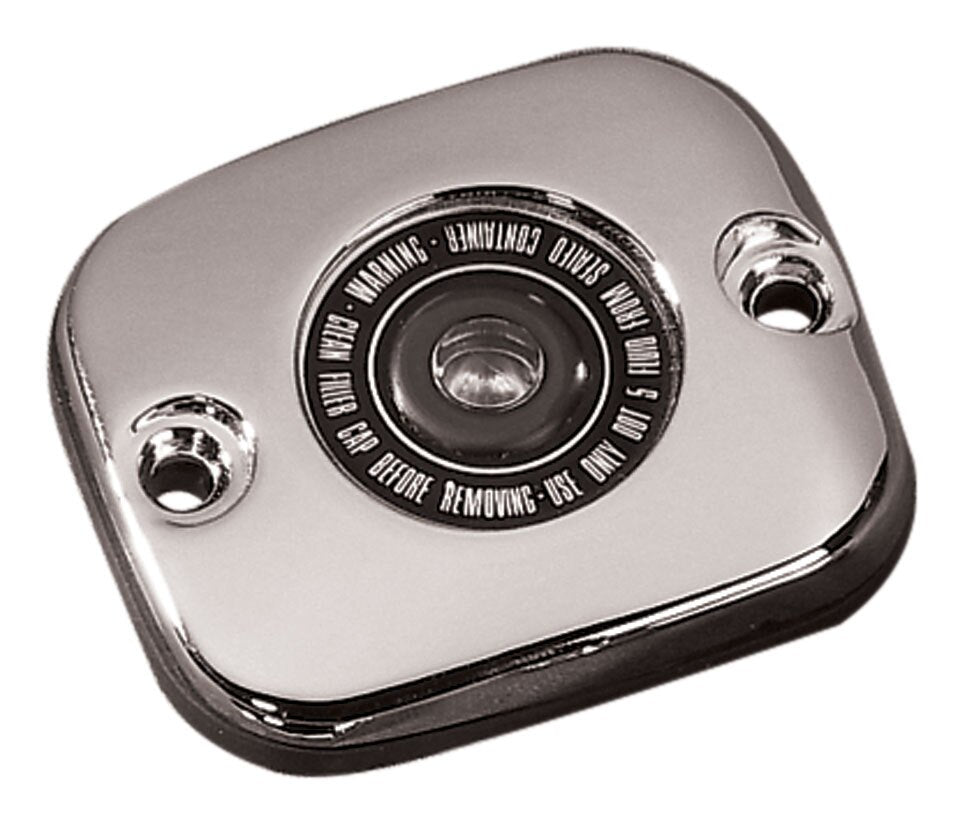  Milwaukee Twins Sight Glass Front Master Cylinder Cover For Harley 1996-2017