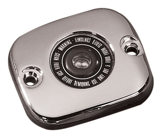  Milwaukee Twins Sight Glass Front Master Cylinder Cover For Harley 1996-2017