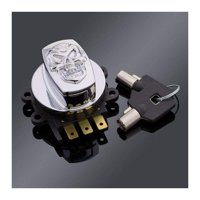  Milwaukee Twins Skull Electronic Ignition Switch For Harley 1996-2013