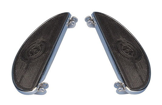  Milwaukee Twins Standard Oval Floorboards For Harley 1940-1984