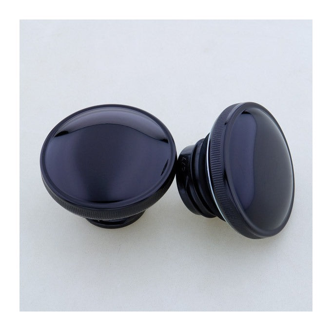  Milwaukee Twins Steel Gas Cap Set For Harley 1984-1996