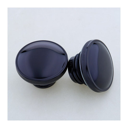  Milwaukee Twins Steel Gas Cap Set For Harley 1984-1996