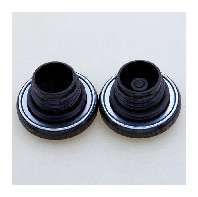  Milwaukee Twins Steel Gas Cap Set For Harley 1984-1996