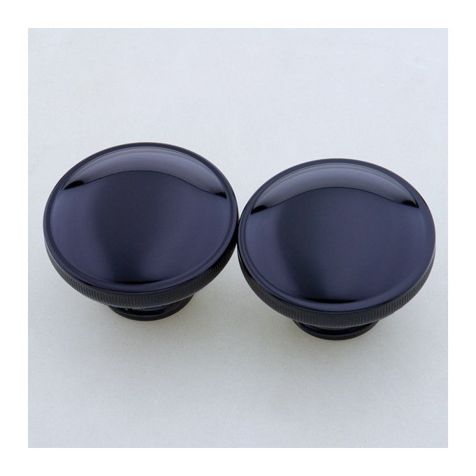  Milwaukee Twins Steel Gas Cap Set For Harley 1984-1996
