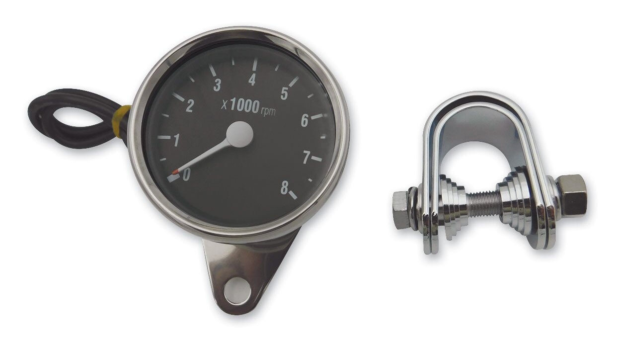  Milwaukee Twins White Face Electric Tachometer For Harley