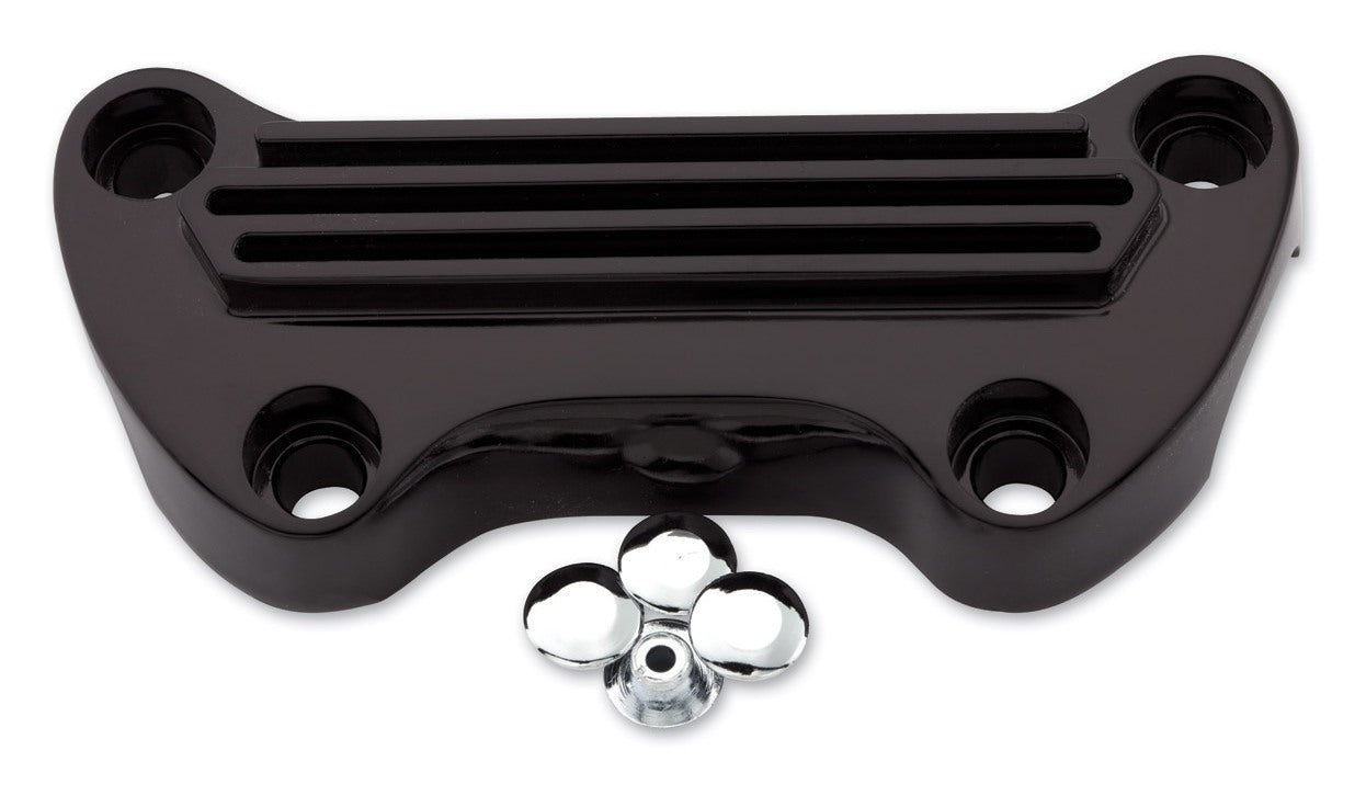  Milwaukee Twins 1" Finned Handlebar Top Clamp For Harley