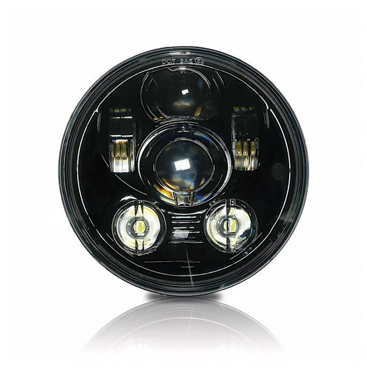 Milwaukee Twins 5.75" LED Headlight For Harley 1988-2024