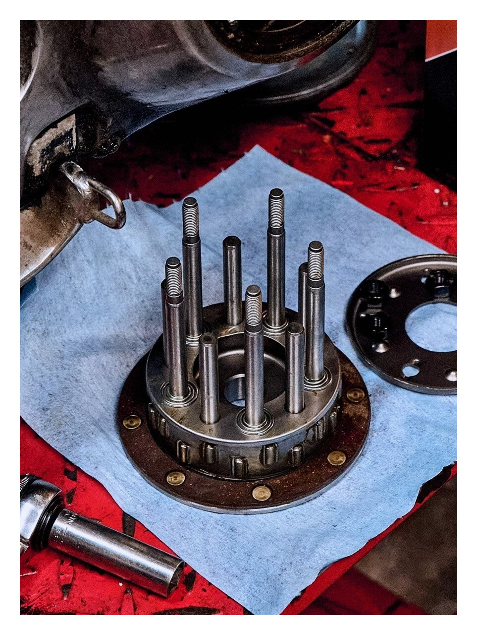  Milwaukee Twins 5-Stud Clutch Hub Assembly For Harley 1941-1984