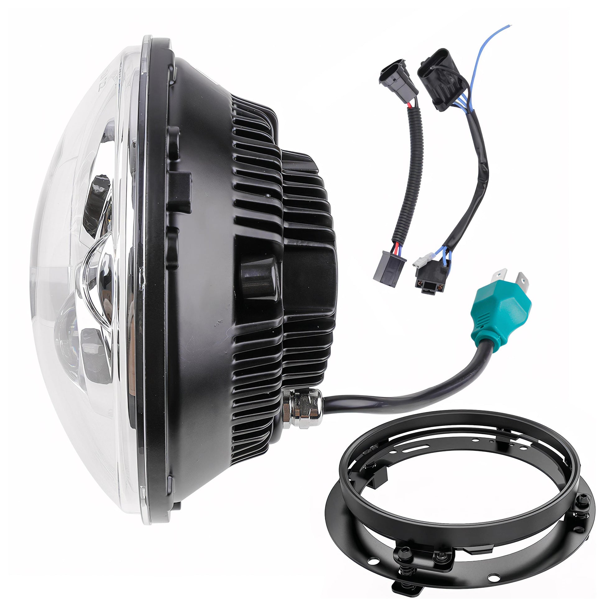  Milwaukee Twins 7" LED Headlight With Mounting Bracket For Harley 1994-2025