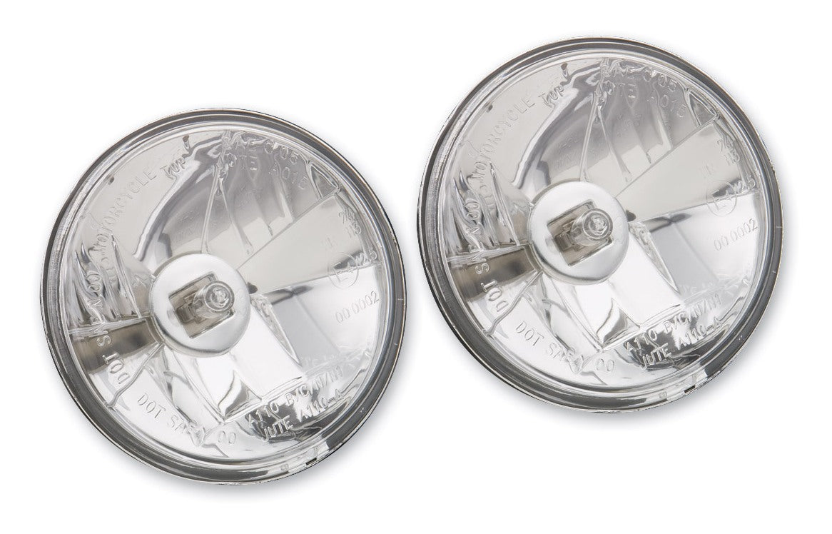  Milwaukee Twins Clear Spotlight / Passing Lamp Set With H3 Bulbs