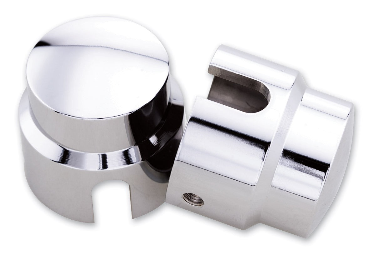  Milwaukee Twins Dome Rear Axle Nut Covers For Harley Softail 1984-2007 [Open Box]