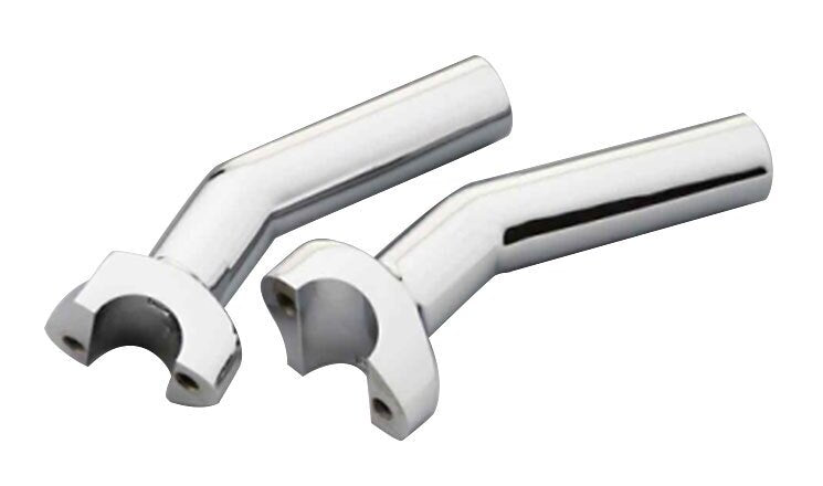  Milwaukee Twins Forged Aluminum Risers For Harley 4 1/2" Pullback / Black [Open Box]
