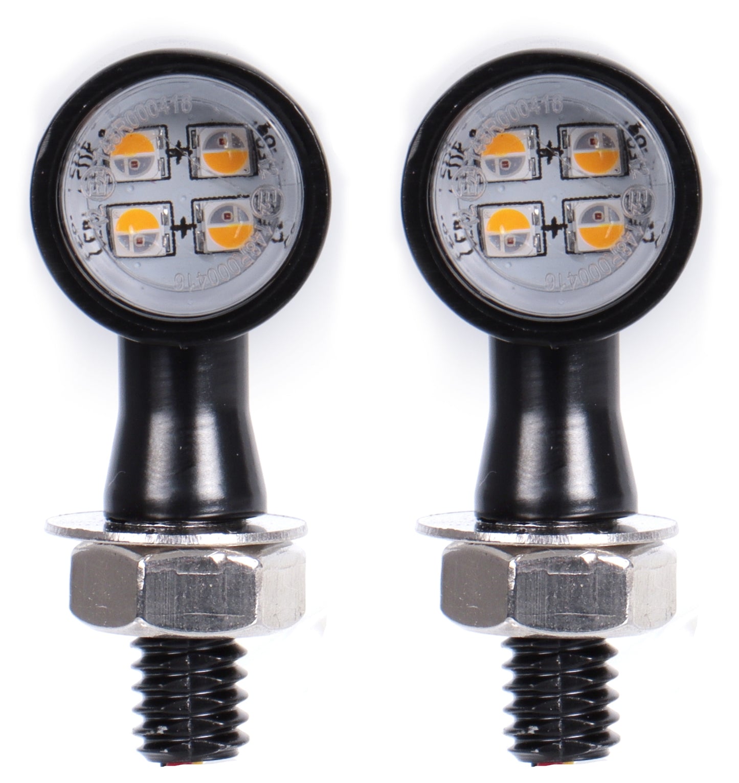  Milwaukee Twins LED Amber Turn Signal Set