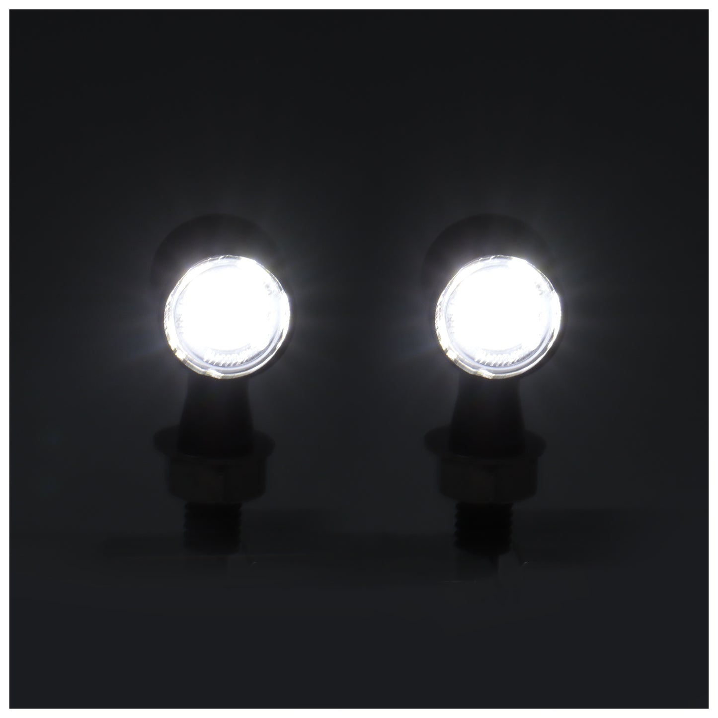  Milwaukee Twins LED Amber / White Turn Signal Set