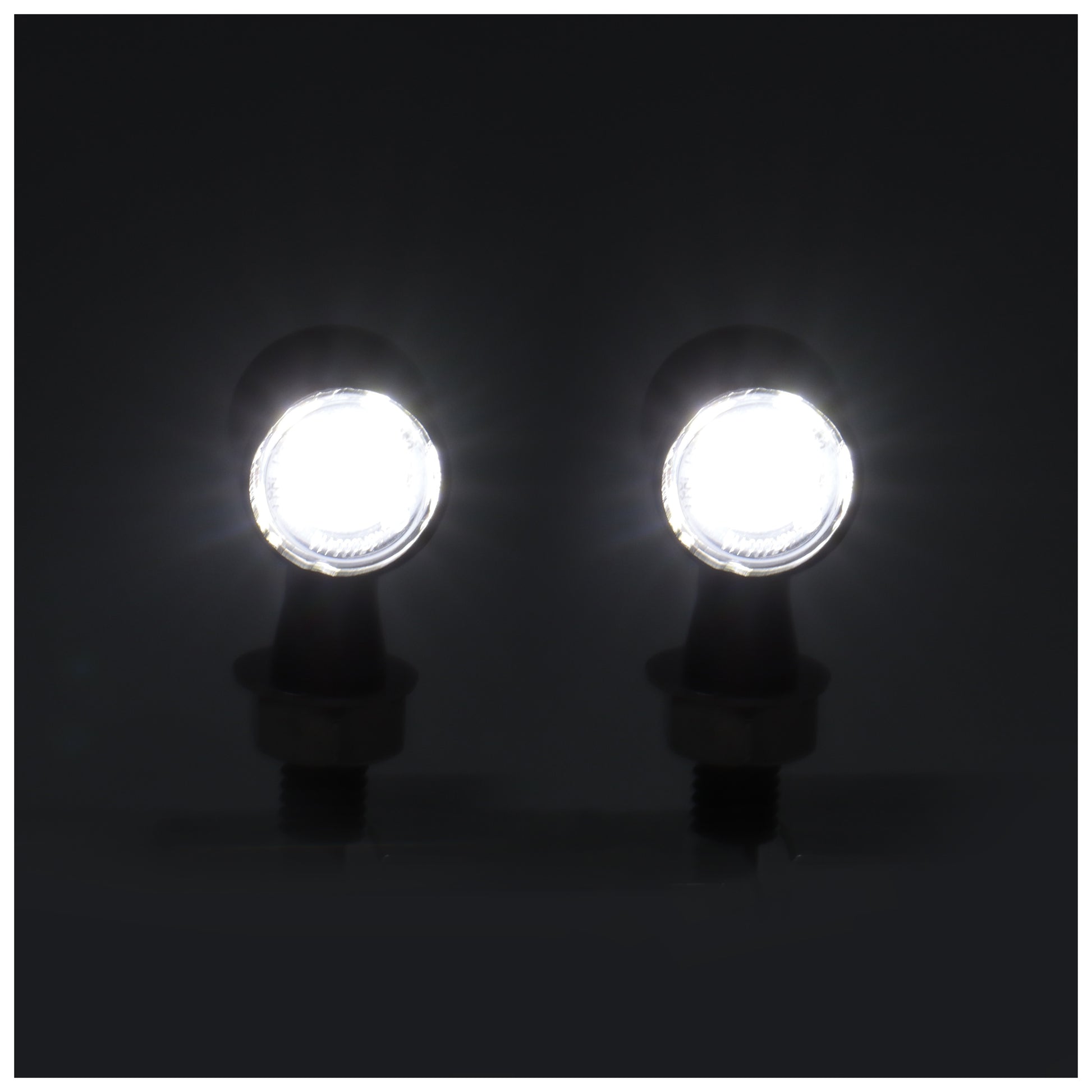  Milwaukee Twins LED Amber / White Turn Signal Set