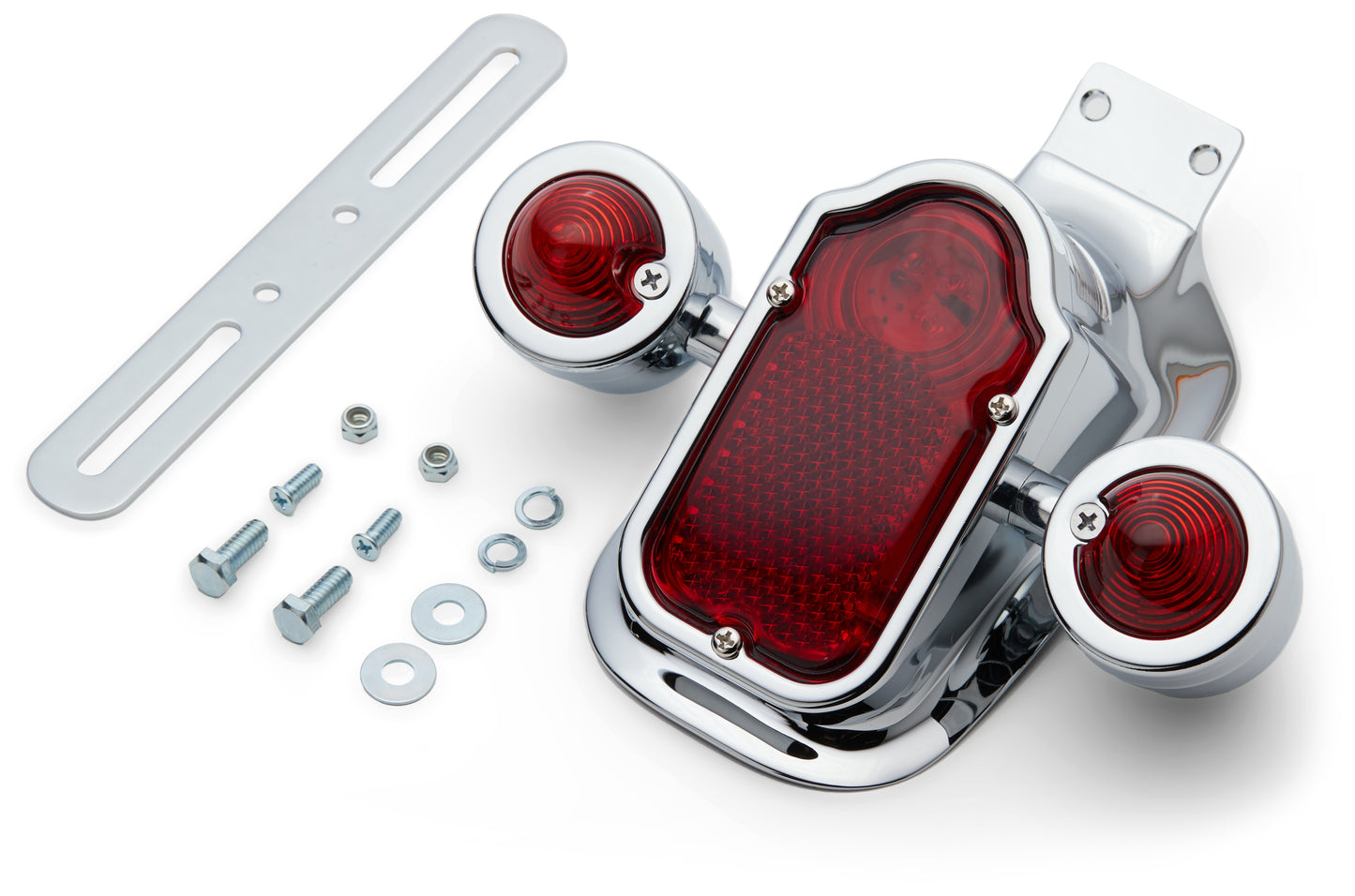  Milwaukee Twins LED Tombstone Taillight With Red Turn Signals