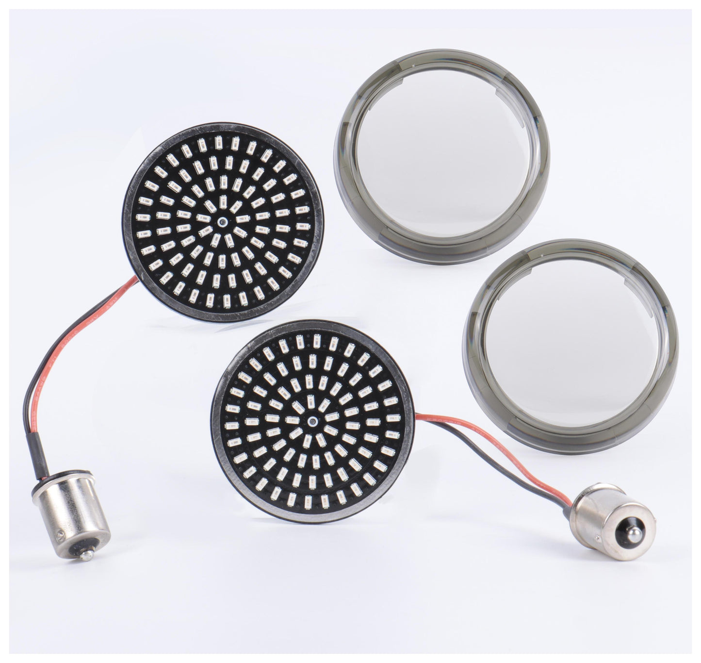  Milwaukee Twins 1156 Rear LED Turn Signal Insert Kit For Harley 2000-2025