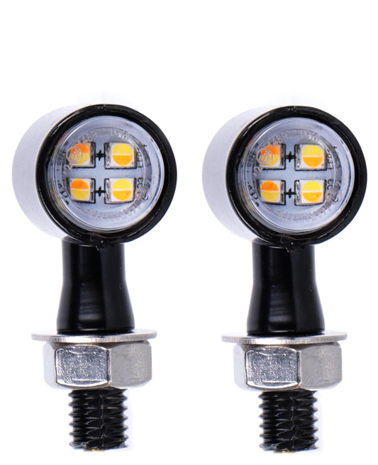  Milwaukee Twins LED Amber / White Turn Signal Set