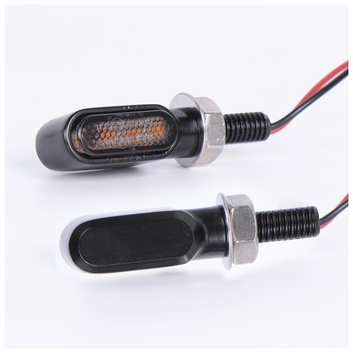  Milwaukee Twins LED Mini Oval Amber Turn Signal Set