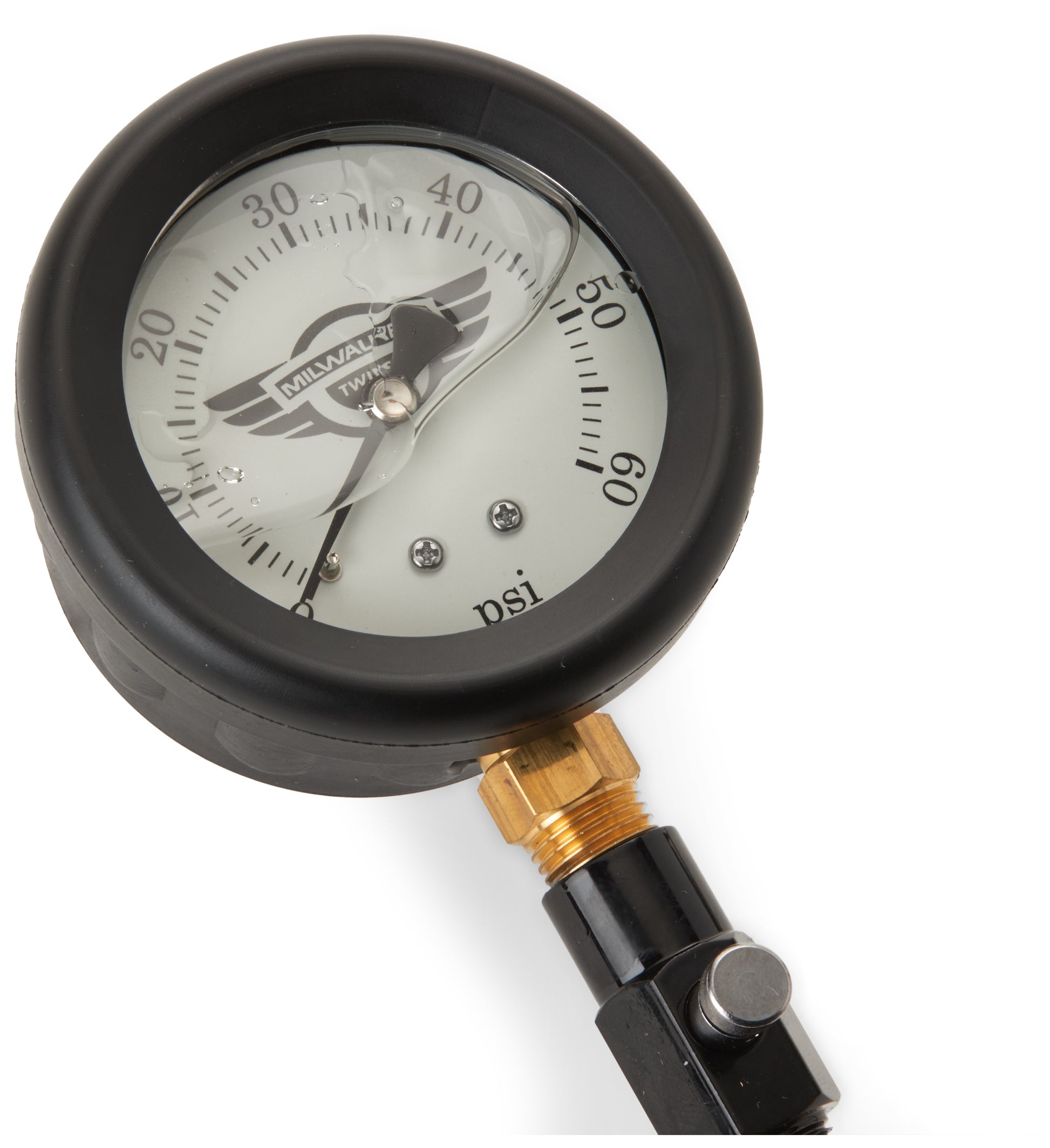  Milwaukee Twins Liquid Filled Tire Pressure Gauge
