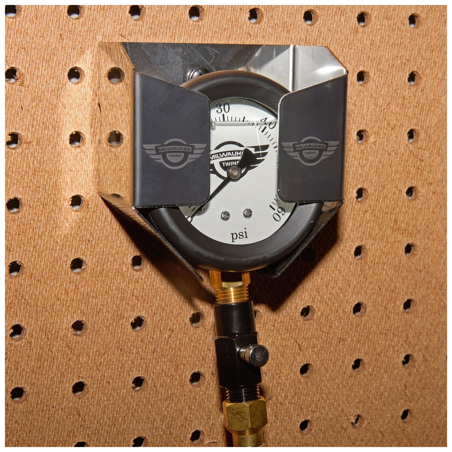  Milwaukee Twins Liquid Filled Tire Pressure Gauge