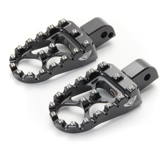  Milwaukee Twins MX Style Passenger Pegs For Harley Softail 2018-2026