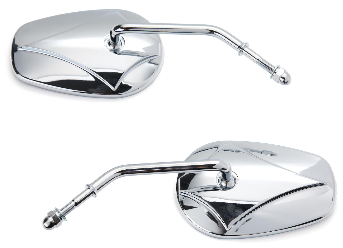  Milwaukee Twins Rectangle Round Stem Mirror Set