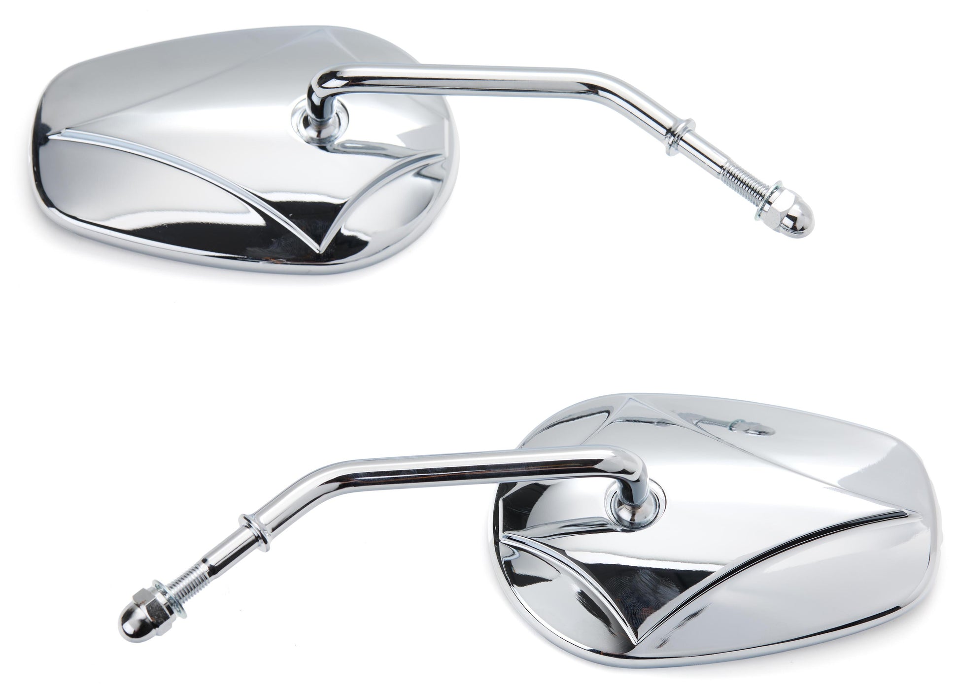  Milwaukee Twins Rectangle Round Stem Mirror Set