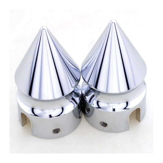  Milwaukee Twins Spike Front Axle Nut Covers For Harley 2008-2025