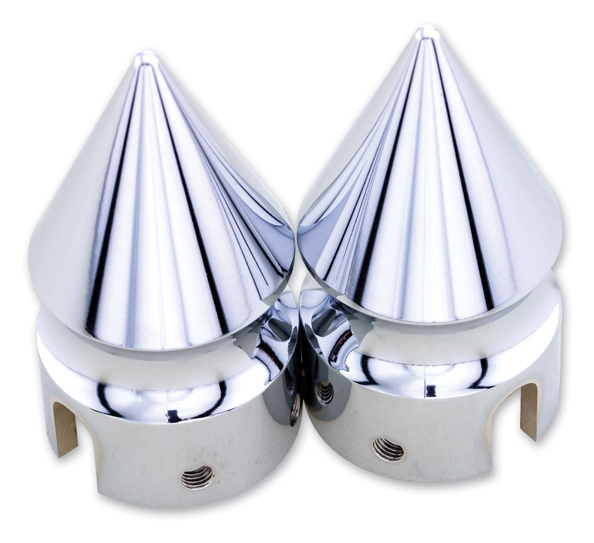  Milwaukee Twins Spike Front Axle Nut Covers For Harley Dyna / Touring 2000-2007